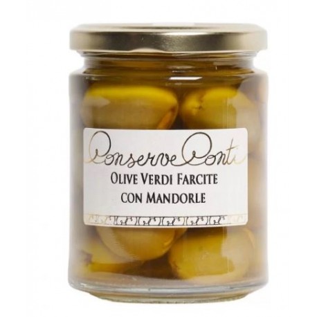 Olives vertes farcies aux amandes