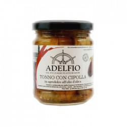 Tonno con cipolla in agrodolce all'olio d'oliva